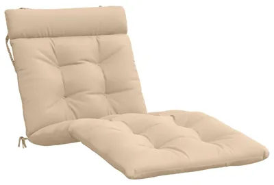 Productafbeelding van Zonnebedkussen VIANEN, 100% polyester, crème kleur, 200 x 80 x 8 cm