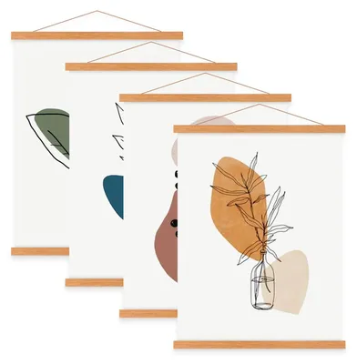 Obrázok produktu pre Sada 4 rámikov na plagáty formátu A3 – magnetický držiak na plagáty a fotografie, 30 x 40 cm