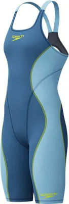 Produktbild von Speedo Fastskin Hyperspark Solid Openback Kneeskin Badeanzug Blau UK 24 Damen Blau UK 24