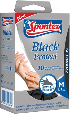 Image de Spontex Einmalhandschuhe black protect X20 Gr. 7