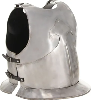 Obrázok produktu pre Stredoveký rytiersky pancierový kyrys pre LARP replika strieborná oceľová