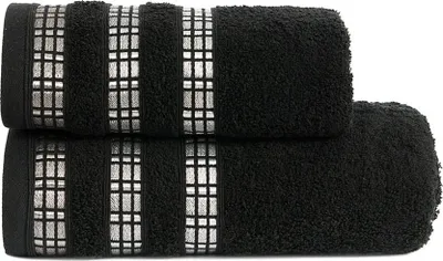 Obrázok produktu pre Uterák, osuška, bavlna, elegantný lem, luxusný 70x140 čierna