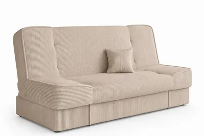 Produktbild von Sofa ROYAL in Beige 192 x 90 x 85 cm, modernes Schlafsofa mit großzügiger Liegefläche, KI-generiertes Bild