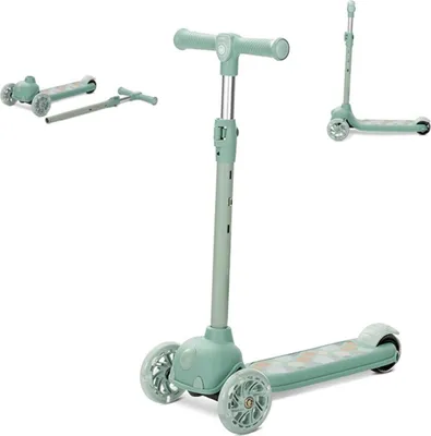 Produktbild von Lorelli JETSTER 3-Rad Kinder-Scooter ab 3 J. – LED PolyurethanRäder, ABEC-9, höhenverstellbar 66–76 cm (3 Stufen), klappbar, bis 20 kg