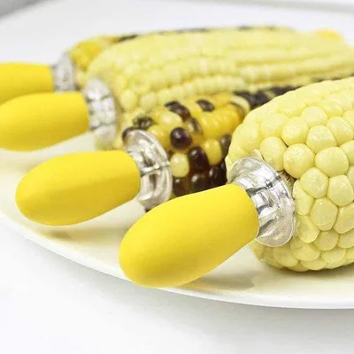 Produktbild von Edelstahl Maiskolben Spieße 8-teilig robust für BBQ