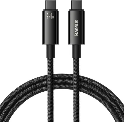 Produktbild von Baseus Tungsten Gold Ladekabel Datenkabel Type-C 240W 3m