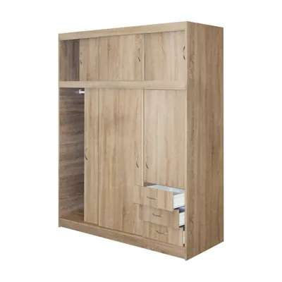 Image de Armoire à portes coulissantes 53000 chêne