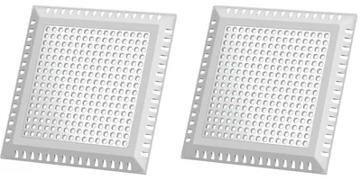 Produktbild von Abflusssieb Dusche Quadrat Zink Silber 10.15cm 2er Pack