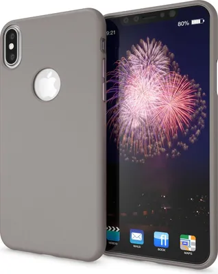 Produktbild von NALIA Handyhülle für Apple iPhone XS Max, Ultra-Slim TPU Hülle Silikon Neon Case Grau