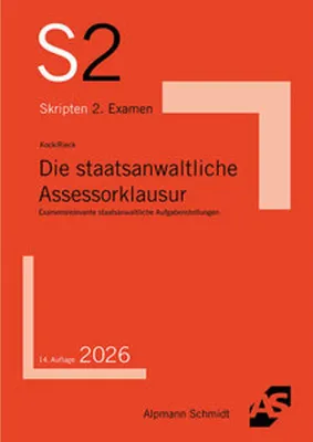 Obrázek produktu pro Die staatsanwaltliche Assessorklausur