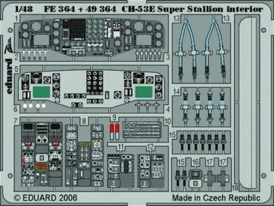 Produktbild von Eduard Accessories CH-53E Super Stallion interior für Academy/MRC-Bausatz 7242364