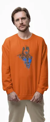 Produktbild von D&B Design Uni Pullover SWMO00037 Mortal Kombat Orange-Größe 3XL