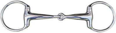 Productafbeelding van Bustrens Roestvrij Staal - Paardrijbit - Dagelijkse Training - Massief Mondstuk - 20 mm 65/135 mm - Zilverkleurig