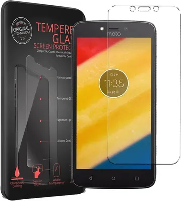 Produktbild von 2x Conie Glasfolie für Motorola Moto C Plus Displayschutz Folie Panzer Glas Premium Schutzfolie Set Blasenfrei