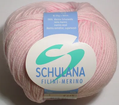 Produktbild von FILINI-MERINO von Schulana - babyrosa (1) - 50 g / ca. 160 m Wolle