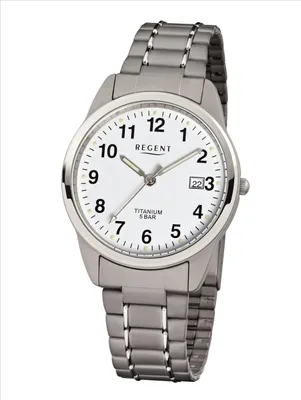 Produktbild von Regent Herren-Armbanduhr XL Analog Titan 11090248