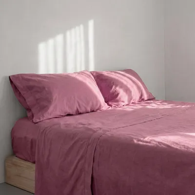 Immagine prodotto di Lenzuolo superiore HappyFriday Basic Magenta 210 x 270 cm