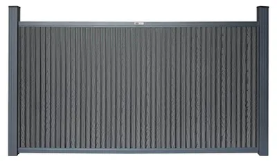 Produktbild von HOME DELUXE WPC Sichtschutzzaun CALLADO PREMIUM 1 x Element + 2 x Pfosten - Höhe: 115 cm | , Gartenzaun, Sichtschutz, Zaunelemente, Trennwand, Sichtschutzwand,