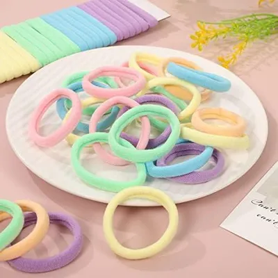 Produktbild von 100 elastische Haargummis in 6 Farben