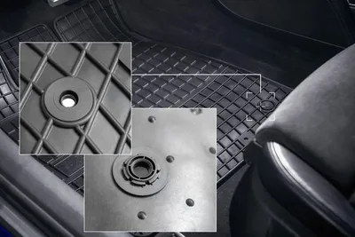 Immagine prodotto di Tappetini auto in gomma adatto per Peugeot Traveller (2016-, van 2 file) neri, set 6 pz, con fissaggi