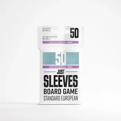 Produktbild von Standard European Kartenhüllen (50 Stück) für Brettspiele