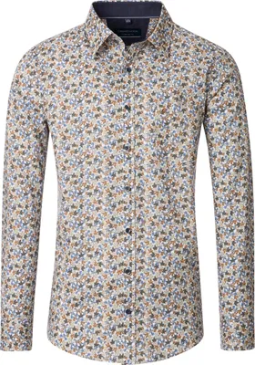 Produktbild von CASAMODA Herren Freizeithemd Langarm Kent Casual Blau gemustert M