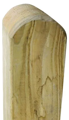 Produktbild von WOODTEX | 1,90 m | Kiefer 190 cm Zaunbohlenpfosten Kesseldruckimprägniert Rundkopf, Langlebig Pilzresistent, Konstruktionsholz Gartenzaunpfosten