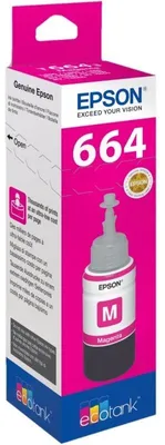 Produktbild von Epson T6643 - 70 ml - Magenta - original - Nachfülltinte - für EcoTank ET-14000, ET-16500, ET-2500, ET-2550, ET-2600, ET-2650, ET-3600, ET-4500, ET-4550