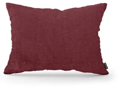 Imagen del producto de Cojín decorativo de felpa Piedra burdeos 40 × 55 cm
