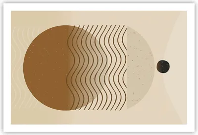 Produktbild von Poster - Poster ohne Rahmen - Abstraktion Geometrie Minimalismus - 91,5x61 cm - Wand Bild - Wanddeko - Wandbilder - Kunstposter - Wandposter - Bilder - Kunstdruck - Wanddekoration - P2XAA91x61-5043