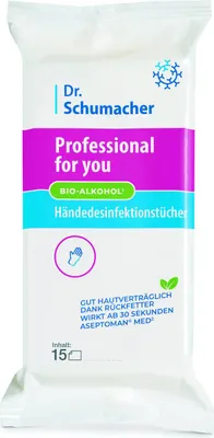 Immagine prodotto di Dr Schumacher salvietta disinfettante prof4you 01457OPT01503 15 pz