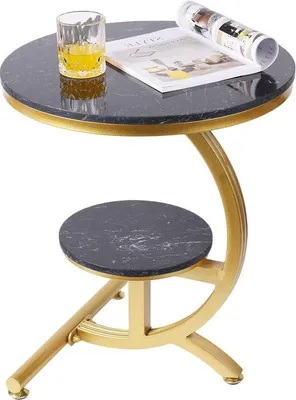 Produktbild von Luxusmarmerhoektafel goudzwart 60 cm
