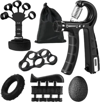 Productafbeelding van Handtrainer set 6-delig, verstelbaar, voor thuis