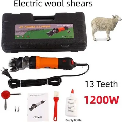 Obrázok produktu pre Stroj na strihanie oviec, čierno-oranžový, 6 rýchlostí, 220 V, 1200 W