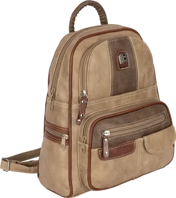 Produktbild von Cityrucksack Damenrucksack Tagesrucksack Stadt Rucksack Bagpack TAN-BRAUN (15130)