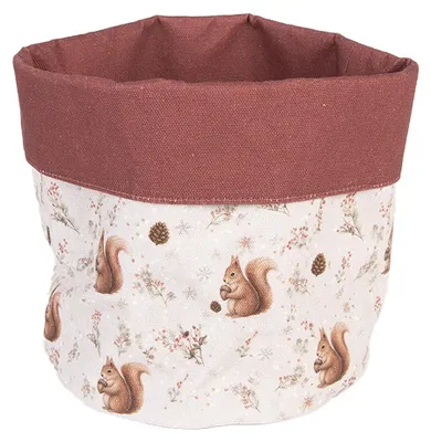 Produktbild von Clayre & Eef Brotkorb Ø 15x16 cm Beige Baumwolle