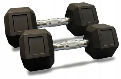Zdjęcie produktu dla Hantelki żeliwne neoprenowe HEX 2x9kg REBEL ACTIVE
