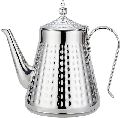 Produktbild von Tekoo Teekanne Edelstahl Siebeinsatz 1700ml mit Hammerschlag