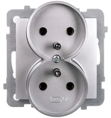 Immagine prodotto di Ospel GP-2GRZ/m/18, Argento, IP20, 16 A, 71 mm, 48 mm