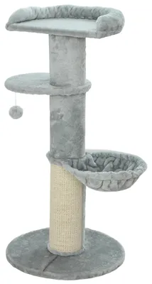 Productafbeelding van PawHut Kraboom, 103,5 cm hoog. Kattenboom met hangmat en speelbal