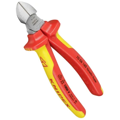 Zdjęcie produktu dla Szczypce Tnące Boczne Izolowane Vde 1000V 160 Mm Knipex