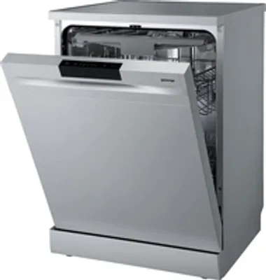 Obrázek produktu pro Gorenje GS620C10S, Stojací, Plná velikost (60 cm), Stříbrná, Knoflíky, 3 košík/košíky, Vrchní