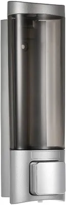 Produktbild von Unyqoos® Wandseifenspender 200 ml, wandmontiert – transparent, für Bad & Hotel (Flüssigseife, Lotion, Desinfektionsmittel)