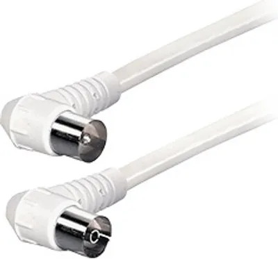 Produktbild von Transmedia Verbindungskabel; Antennenstecker Winkel 9,5 mm - Antennenkupplung Winkel 9,5 mm 2,5 m, FK 2 ZDW