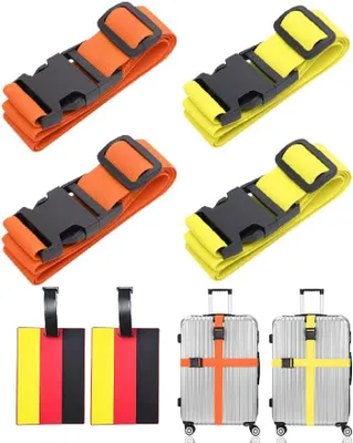 Immagine prodotto di Kit Di Coda Per Valigie, Set Di 4 Pezzi, Colorati