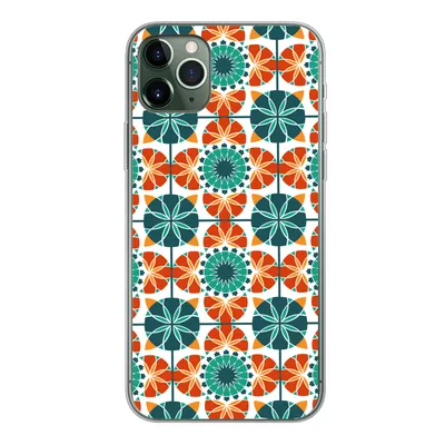 Produktbild von MuchoWow® Handyhülle Schutzhülle Hülle für iPhone 11 Pro Max Ein symmetrisches Muster aus dem marokkanischen Mosaik Silikon Softcase Handy Hülle - Schutz