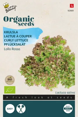 Immagine prodotto di Lattuga Buzzy Organic Lollo Rossa - Semi biologici - Circa 0,5 gr | Buzzy_92669