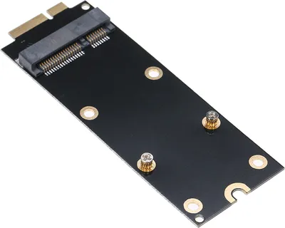 Produktbild von MSATA SSD auf 7+17Pin Adapterkarte für 2012 Macbook Pro Retina A1425 A1398 Mini PCI-E SATA Converter schwarz
