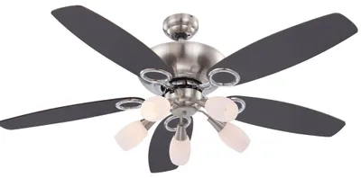 Produktbild von LED Deckenventilator, Zugschalter, Glas, D 130 cm