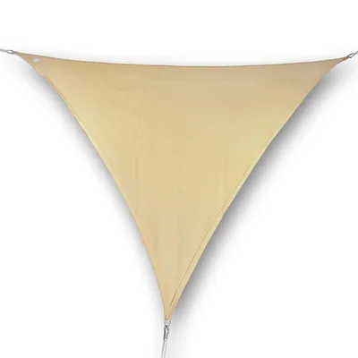 Produktbild von hanSe® Marken Sonnensegel 100% Polyester Dreieck 5x5x5 m Sand